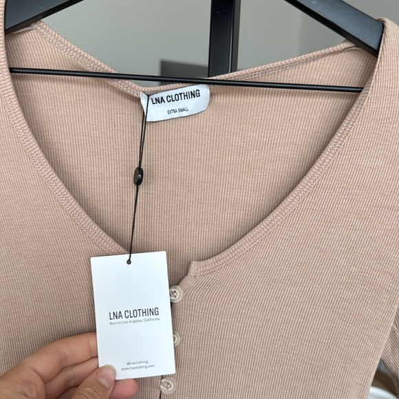 LNA Clothing long sleeve blouse top XS - Picture 2 of 3